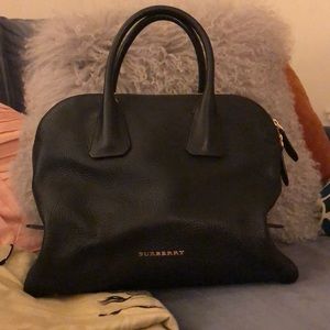 Like new large Burberry top handle bag